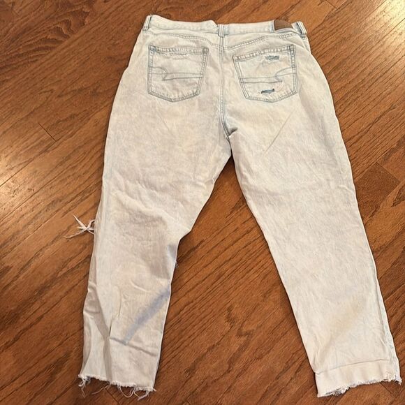 American Eagle jeans, distressed, white washed, size 14 - Picture 12 of 14